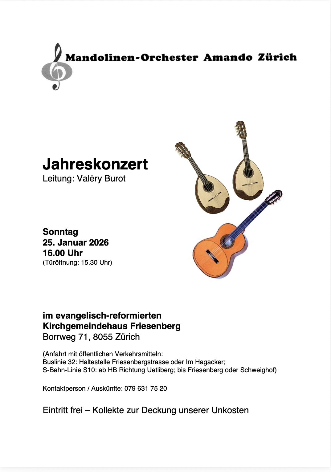 Plakat Jahreskonzert 2026